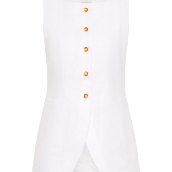 Emma Vest - Ivory by Posse the Label ‚Äì luxury jackets in Ivory available at Coveti