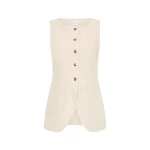 Emma Vest - Natural by Posse the Label ‚Äì luxury jackets in Neutrals available at Coveti
