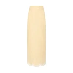 Posse Essie Column Skirt - Dusty Citron – Minimalist Sustainable Skirts | Coveti Essie Column Skirt - Dusty Citron by Posse the Label ‚Äì luxury skirts in Yellow available at Coveti