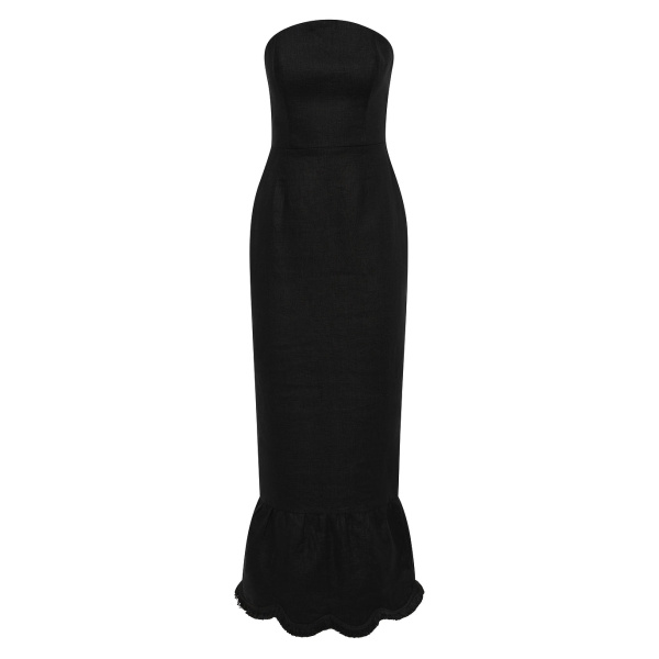 Essie Strapless Dress - Black by Posse the Label ‚Äì luxury dresses in Black available at Coveti