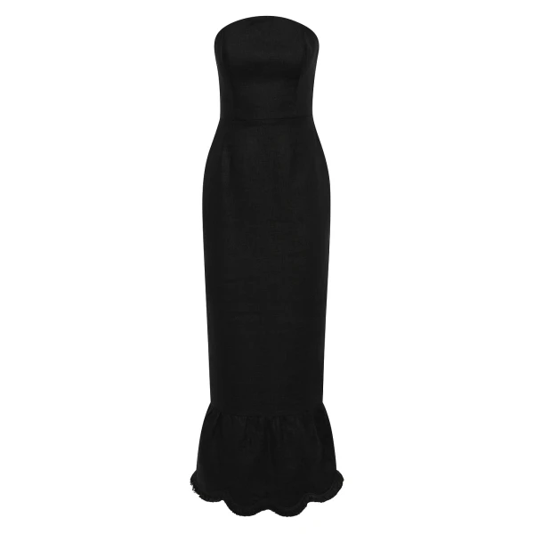 Essie Strapless Dress - Black by Posse the Label ‚Äì luxury dresses in Black available at Coveti