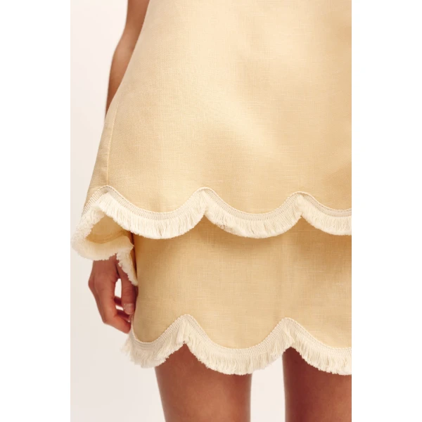 Posse Essie Top - Dusty Citron – sustainable Tops in Yellow from Australian designer at Coveti.