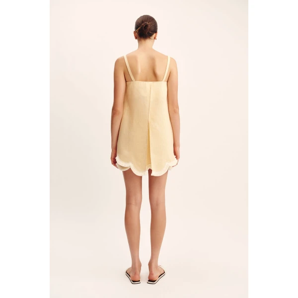 Posse Essie Top - Dusty Citron – sustainable Tops in Yellow from Australian designer at Coveti.