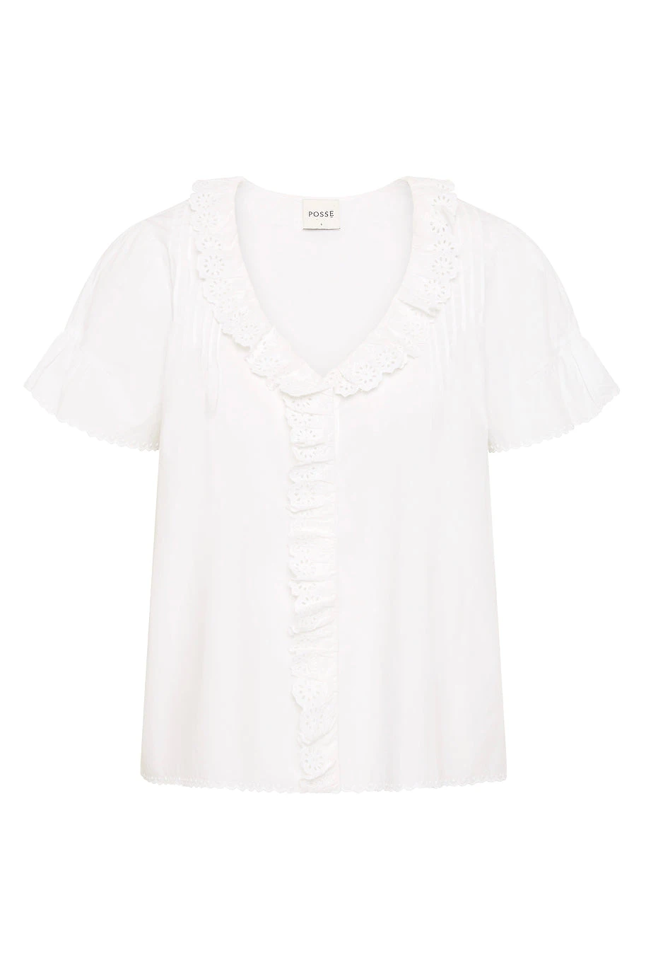 Posse Ezra Blouse - Vintage White – Minimalist Sustainable Tops | Coveti Ezra Blouse - Vintage White by Posse the Label ‚Äì luxury tops in White available at Coveti