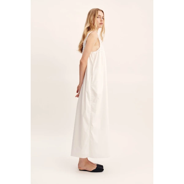 Posse Ezra Dress - Vintage White – sustainable Dresses in White from Australian designer at Coveti.