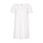 Ezra Shift Dress - Vintage White by Posse the Label ‚Äì luxury dresses in White available at Coveti