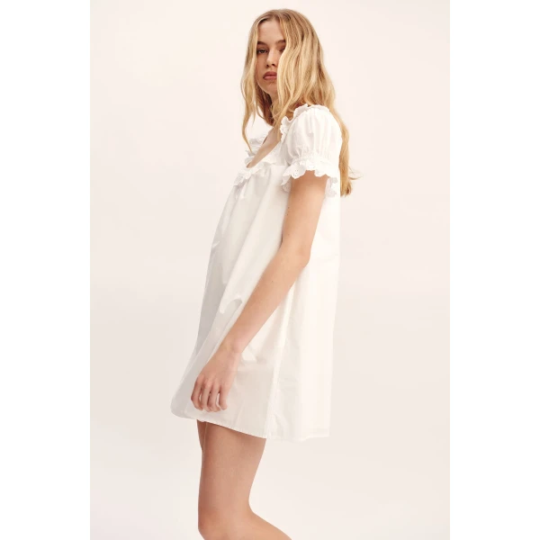 Posse Ezra Shift Dress - Vintage White – sustainable Dresses in White from Australian designer at Coveti.