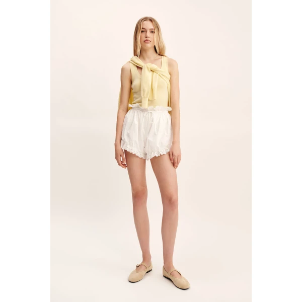 Posse Ezra Short - Vintage White – sustainable Shorts in White from Australian designer at Coveti.