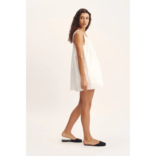 Posse Ezra Tunic - Vintage White – sustainable Dresses in White from Australian designer at Coveti.