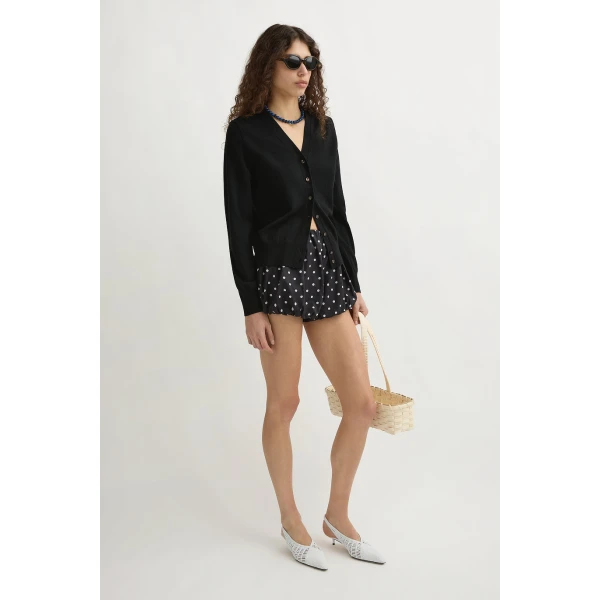 Posse Finley Cardigan - Black – sustainable Knitwear in Black from Australian designer at Coveti.