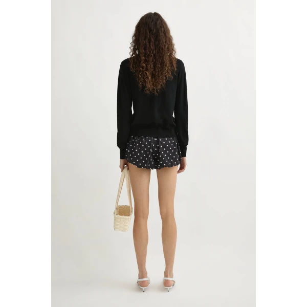 Posse Finley Cardigan - Black – sustainable Knitwear in Black from Australian designer at Coveti.