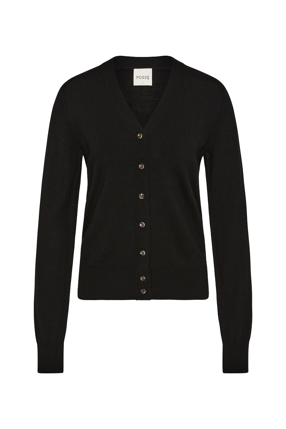 Finley Cardigan - Black by Posse the Label ‚Äì luxury knitwear in Black available at Coveti