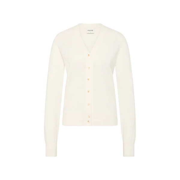 Finley Cardigan - Cream by Posse the Label ‚Äì luxury knitwear in Ivory available at Coveti