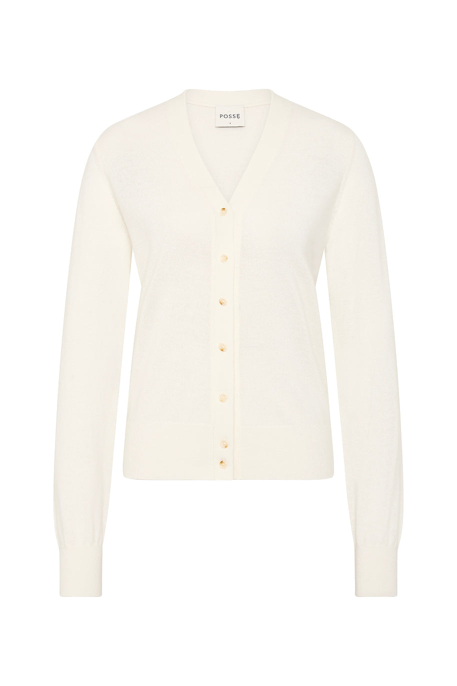 Finley Cardigan - Cream by Posse the Label ‚Äì luxury knitwear in Ivory available at Coveti