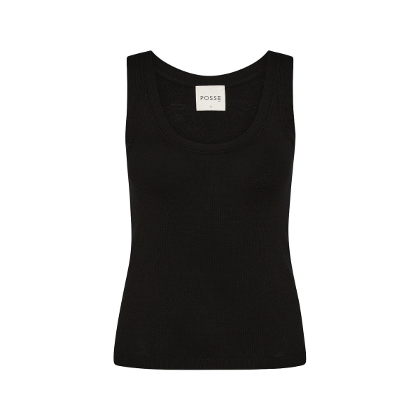 Finley Tank - Black by Posse the Label ‚Äì luxury tops in Black available at Coveti