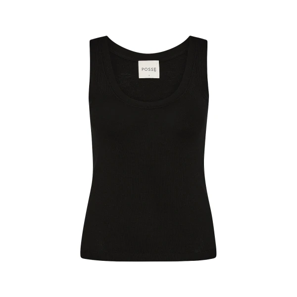 Finley Tank - Black by Posse the Label ‚Äì luxury tops in Black available at Coveti