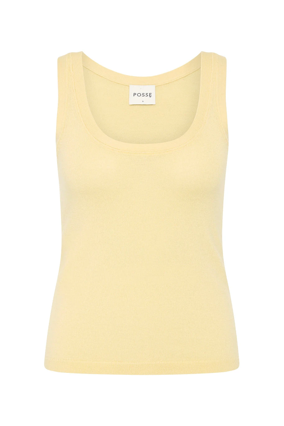 Posse Finley Tank - Butter Yellow – Minimalist Sustainable Tops | Coveti Finley Tank - Butter Yellow by Posse the Label ‚Äì luxury tops in Yellow available at Coveti