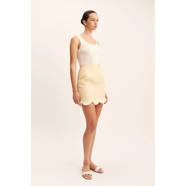 Posse Finley Tank - Cream – sustainable Tops in Ivory from Australian designer at Coveti.