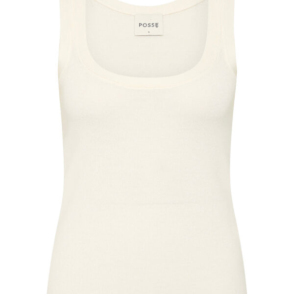 Finley Tank - Cream by Posse the Label ‚Äì luxury tops in Ivory available at Coveti