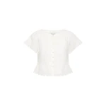 Grace Blouse - Vintage White by Posse the Label ‚Äì luxury tops in White available at Coveti