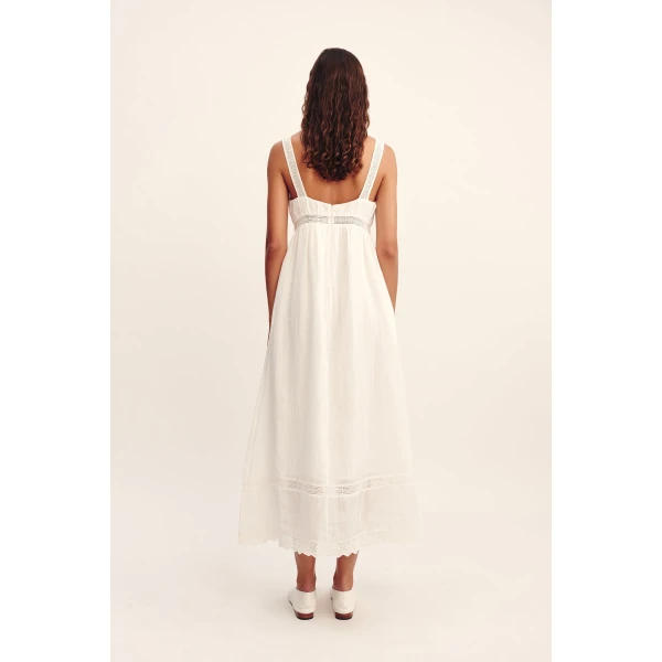 Posse Grace Shift Dress - Vintage White – sustainable Dresses in White from Australian designer at Coveti.