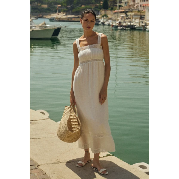 Posse Grace Shift Dress - Vintage White – sustainable Dresses in White from Australian designer at Coveti.