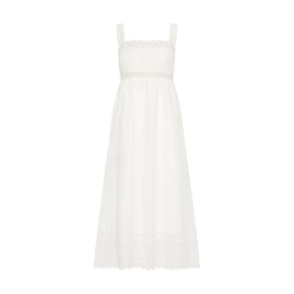 Grace Shift Dress - Vintage White by Posse the Label ‚Äì luxury dresses in White available at Coveti