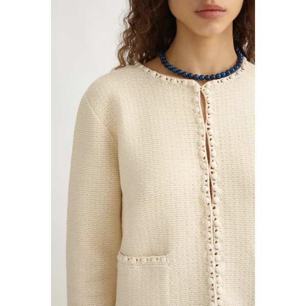 Posse Harlan Jacket - Cream – sustainable Jackets in Ivory from Australian designer at Coveti.