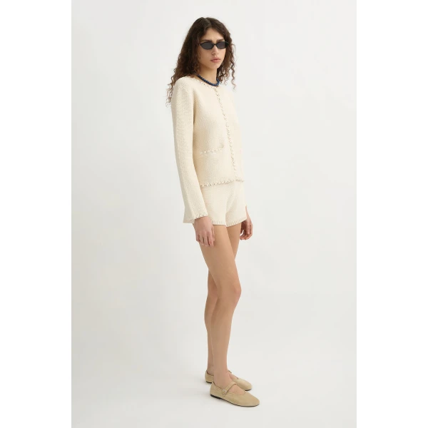 Posse Harlan Jacket - Cream – sustainable Jackets in Ivory from Australian designer at Coveti.