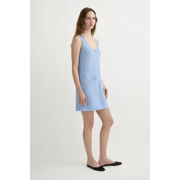 Posse Harlan Mini Dress - Blue – sustainable Dresses in Blue from Australian designer at Coveti.
