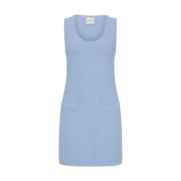 Harlan Mini Dress - Blue by Posse the Label ‚Äì luxury dresses in Blue available at Coveti
