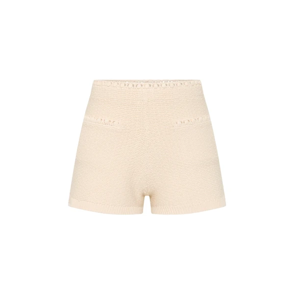 Harlan Short - Cream by Posse the Label ‚Äì luxury shorts in Ivory available at Coveti