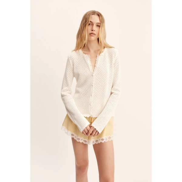 Posse Helena Jacket - Bone – sustainable Jackets in Ivory from Australian designer at Coveti.