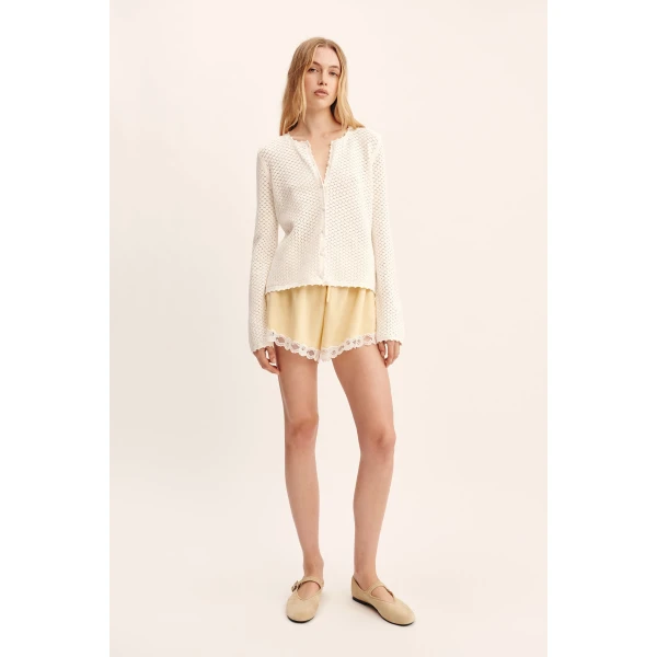 Posse Helena Jacket - Bone – sustainable Jackets in Ivory from Australian designer at Coveti.
