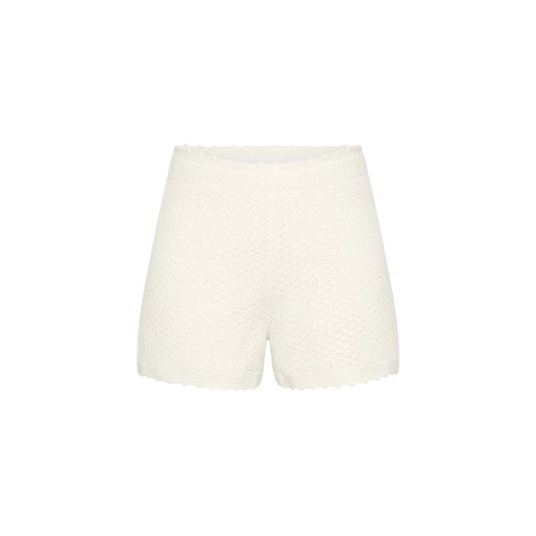 Helena Short - Bone by Posse the Label ‚Äì luxury shorts in Ivory available at Coveti