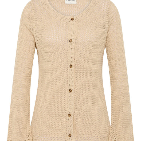 Lennon Cardigan - Beige by Posse the Label ‚Äì luxury knitwear in Beige available at Coveti