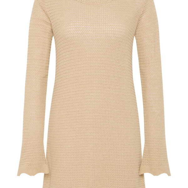 Lennon Mini Dress - Beige by Posse the Label ‚Äì luxury dresses in Beige available at Coveti