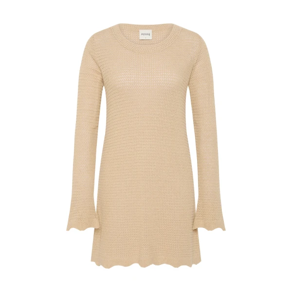 Lennon Mini Dress - Beige by Posse the Label ‚Äì luxury dresses in Beige available at Coveti