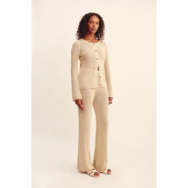 Posse Lennon Pant - Beige – sustainable Pants in Beige from Australian designer at Coveti.