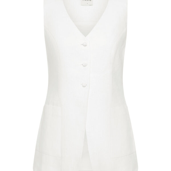 Lorenzo Tailored Vest - Ivory by Posse the Label ‚Äì luxury jackets in Ivory available at Coveti