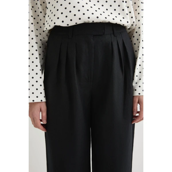Posse Louis Trouser - Black – sustainable Pants in Black from Australian designer at Coveti.