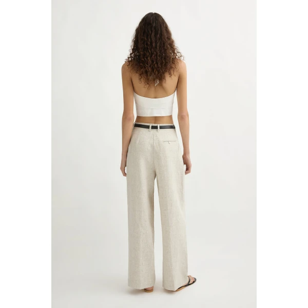 Posse Louis Trouser - Natural – sustainable Pants in Neutrals from Australian designer at Coveti.
