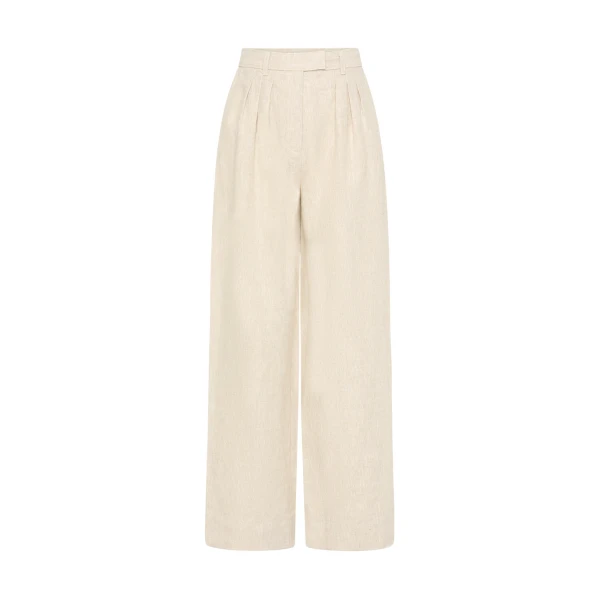 Louis Trouser - Natural by Posse the Label ‚Äì luxury pants in Neutrals available at Coveti