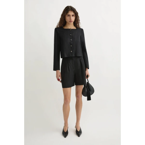 Posse Marchello Short - Black – sustainable Shorts in Black from Australian designer at Coveti.