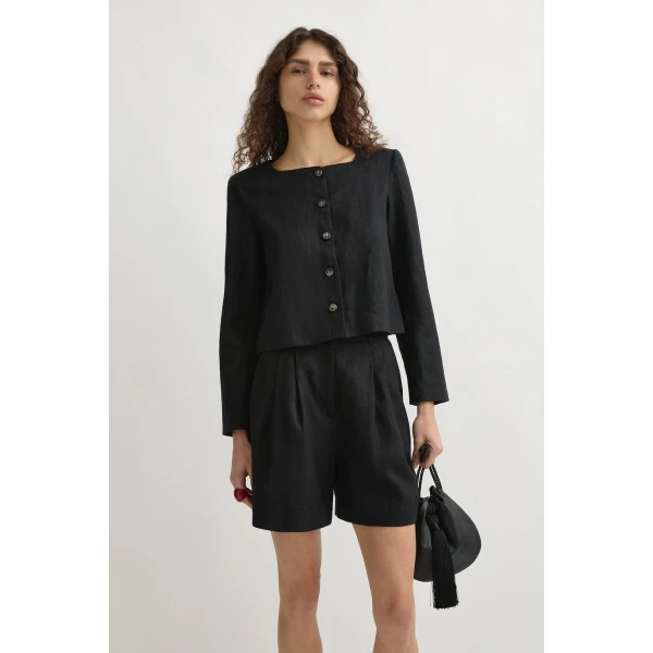 Posse Marchello Short - Black – sustainable Shorts in Black from Australian designer at Coveti.