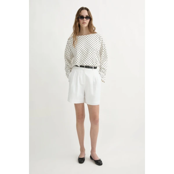 Posse Marchello Short - Ivory – sustainable Shorts in Ivory from Australian designer at Coveti.