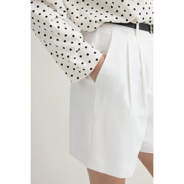 Posse Marchello Short - Ivory – sustainable Shorts in Ivory from Australian designer at Coveti.