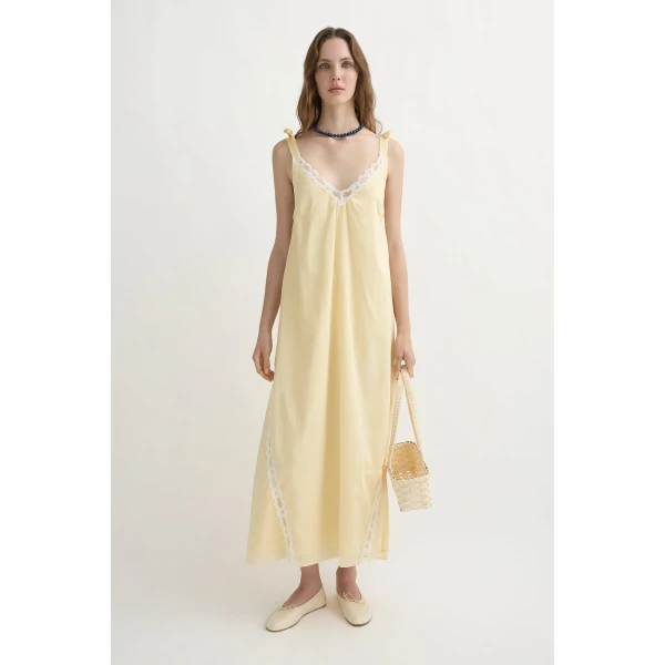 Posse Marilyn Shift Dress - Limoncello – sustainable Dresses in Yellow from Australian designer at Coveti.