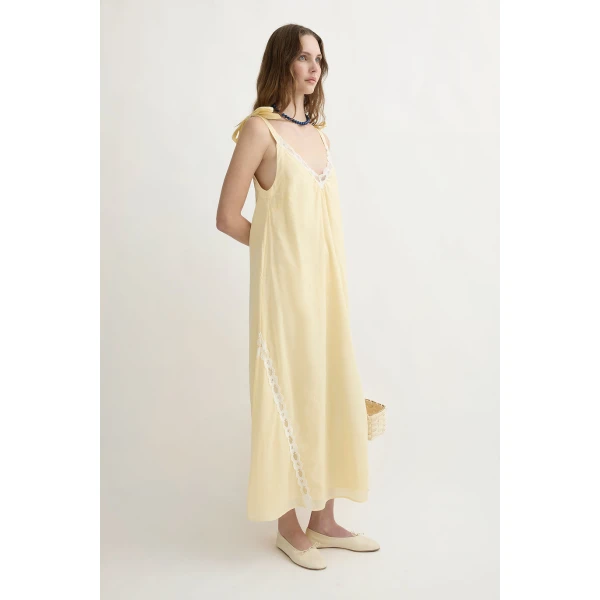 Posse Marilyn Shift Dress - Limoncello – sustainable Dresses in Yellow from Australian designer at Coveti.