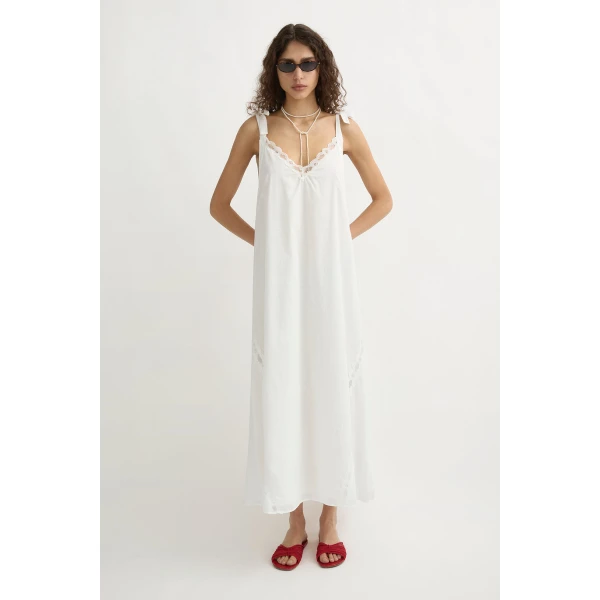 Posse Marilyn Shift Dress - Vintage White – sustainable Dresses in White from Australian designer at Coveti.